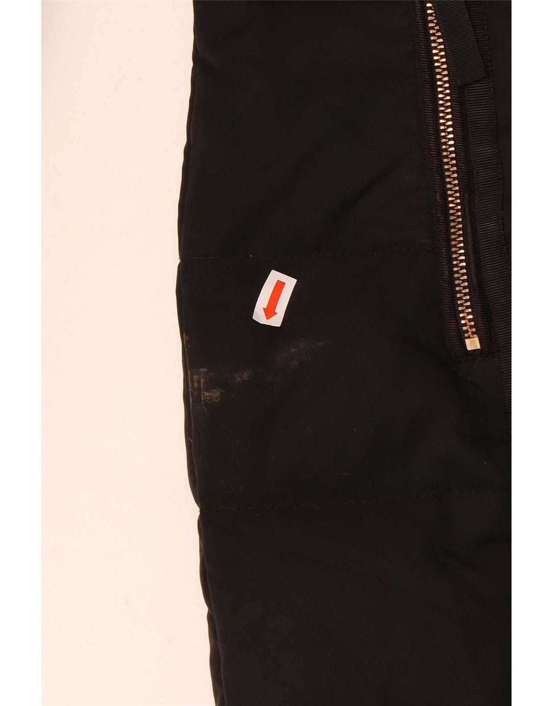 Zara Womens Hooded Padded Jacket UK 10 Small Black Polyester