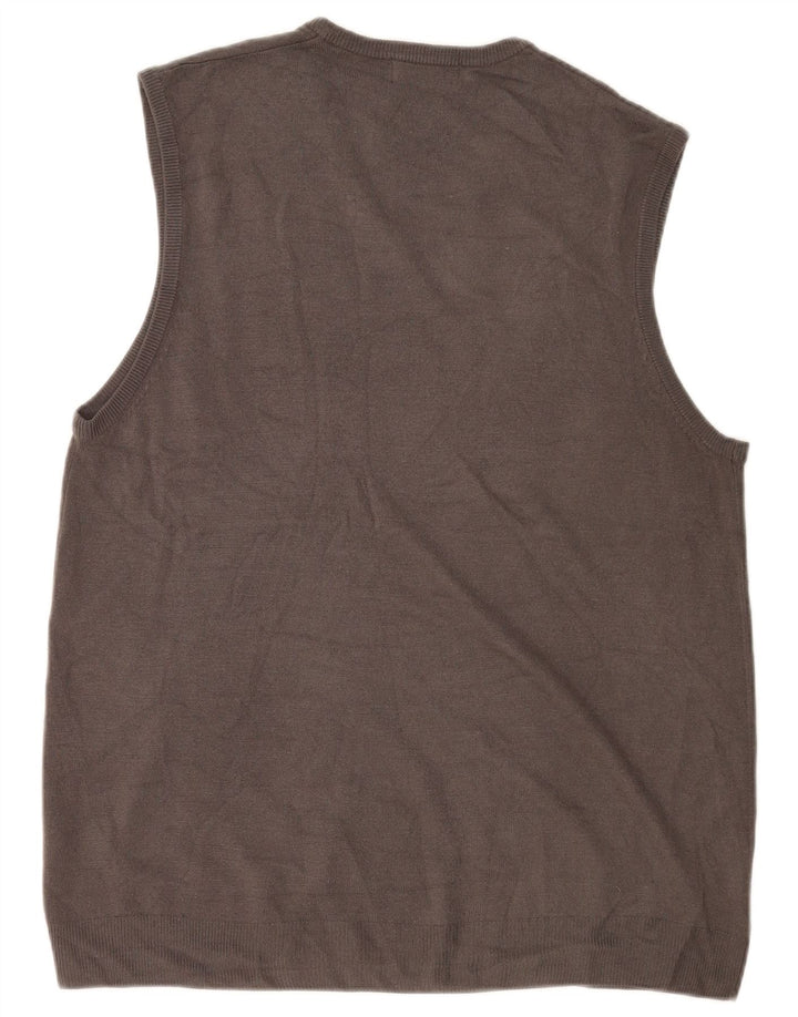 Marks & Spencer Mens Blue Harbour Vest Tank Top XL Grey Acrylic