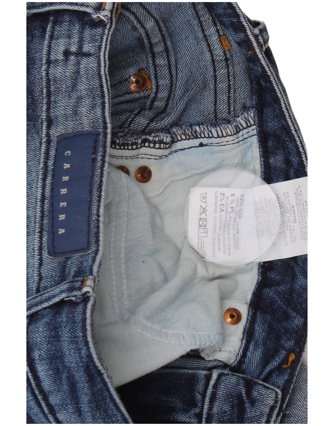 Carrera Womens 752 Regular Fit Straight Jeans IT 44 Medium W30 L32 Blue
