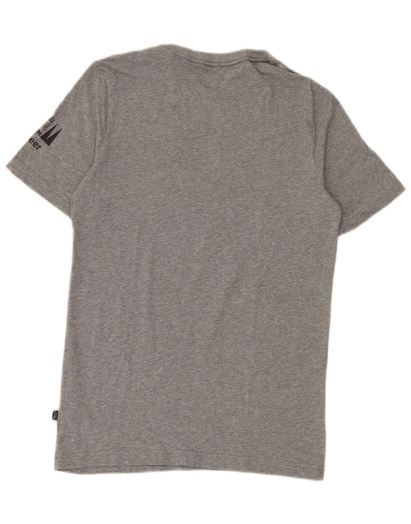 Puma Mens Graphic T-Shirt Top Small Grey Cotton