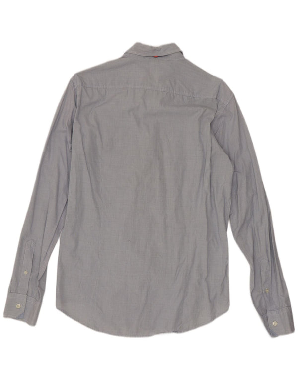 Hugo Boss Mens Shirt Medium Blue Gingham