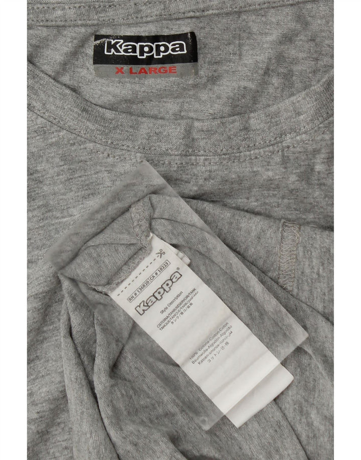 Kappa Mens Vest Top XL Grey Flecked Cotton
