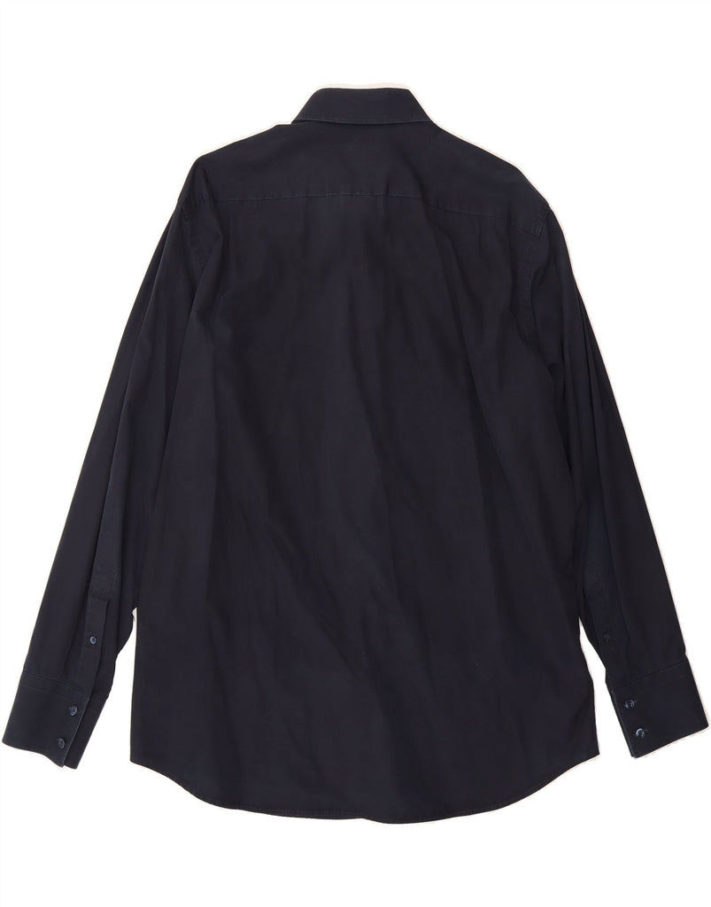 KENZO Mens Comfort Fit Shirt Size 43 17 XL Navy Blue Cotton Vintage Kenzo and Second-Hand Kenzo from Messina Hembry 