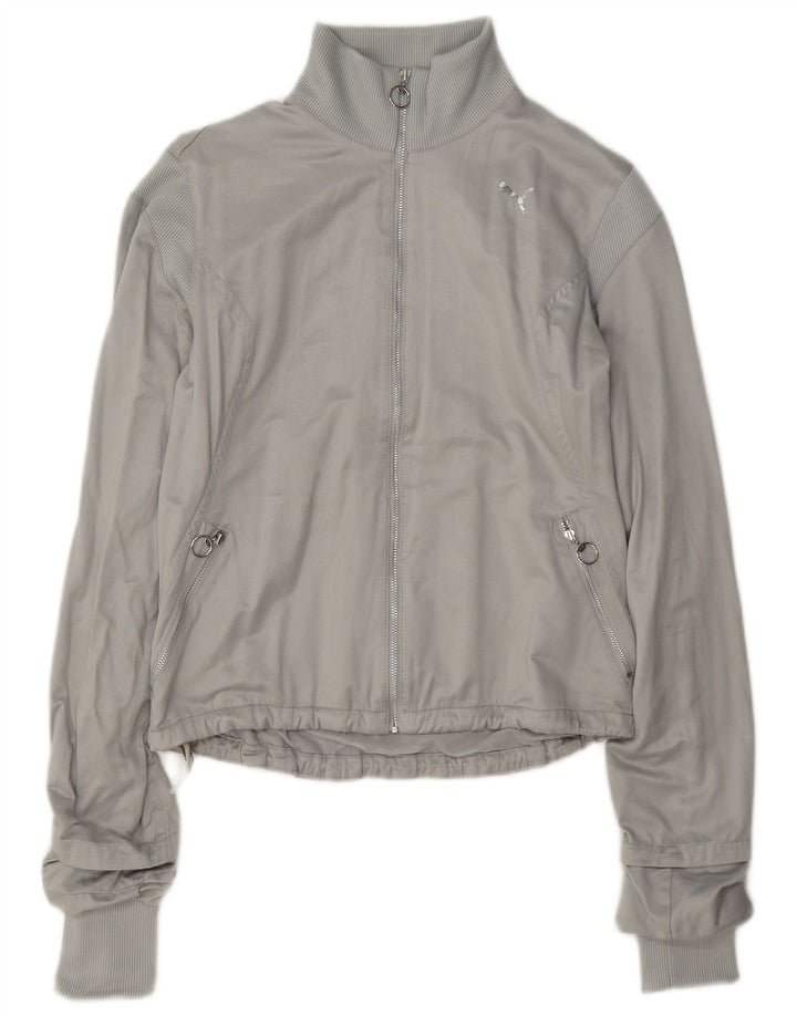 Puma Womens Tracksuit Top Jacket UK 10 Small Grey
