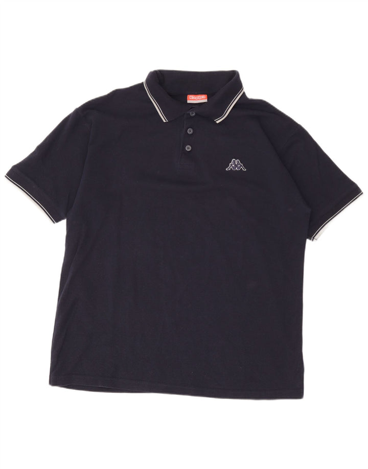Kappa Mens Tall Polo Shirt XL Navy Blue