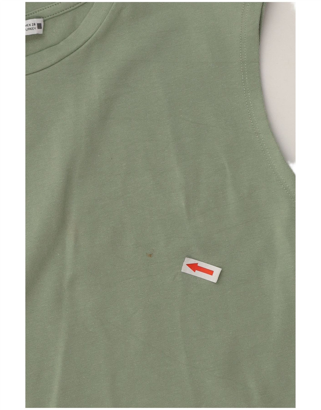 Zara Womens Crop Vest Top UK 12 Medium Green