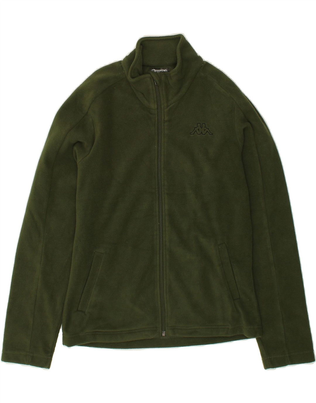 KAPPA Womens Fleece Jacket UK 18 XL Green Polyester Vintage Kappa and Second-Hand Kappa from Messina Hembry 