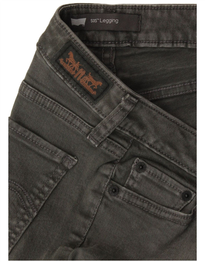 Levi's Womens 535 Legging Skinny Jeans W28 L29 Grey