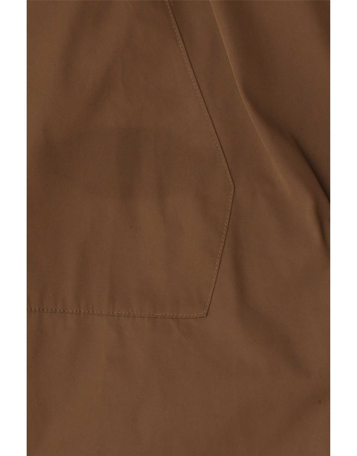 Adidas Mens Hooded Pullover Rain Jacket UK 38 Medium Khaki Polyester