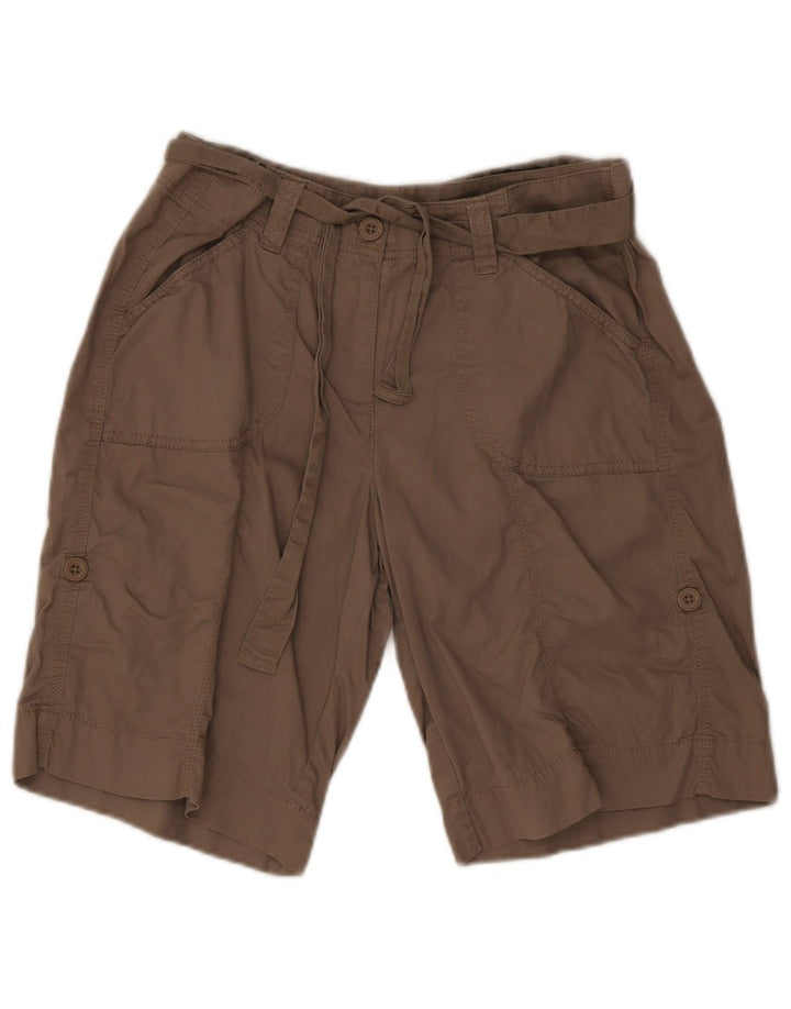 Marks & Spencer Womens Casual Shorts UK 12 Medium W30  Grey Cotton