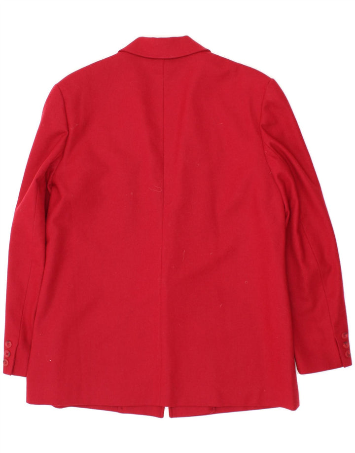 PENDLETON Womens 1 Button Blazer Jacket US 12 Large Red Virgin Wool Vintage Pendleton and Second-Hand Pendleton from Messina Hembry 