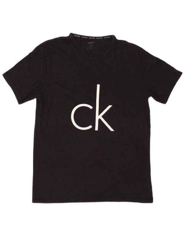 Calvin Klein Mens Graphic T-Shirt Top Large Black