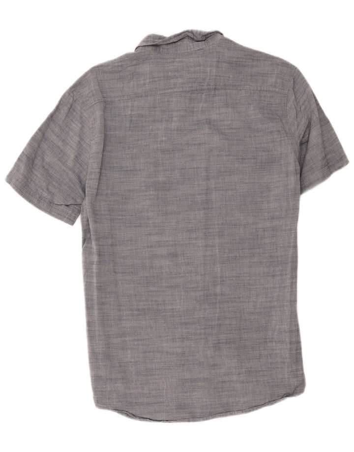 Levi's Mens Short Sleeve Shirt Medium Grey Flecked Cotton