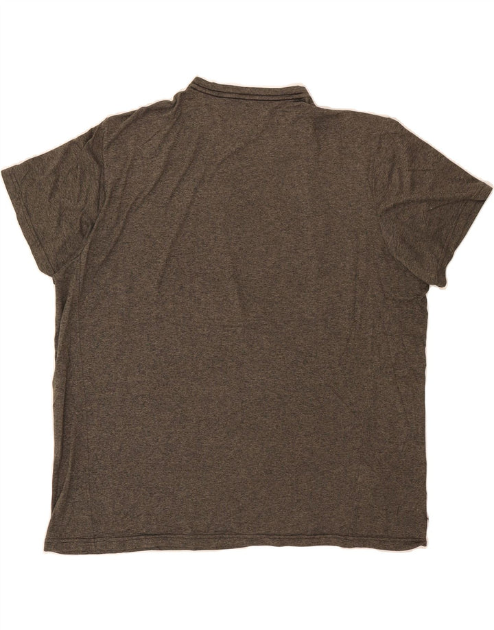 EDDIE BAUER Mens T-Shirt Top XL Khaki Polyester Vintage Eddie Bauer and Second-Hand Eddie Bauer from Messina Hembry 