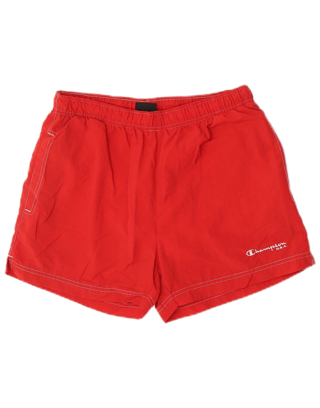Champion Mens Swimming Shorts Medium  Red Polyamide