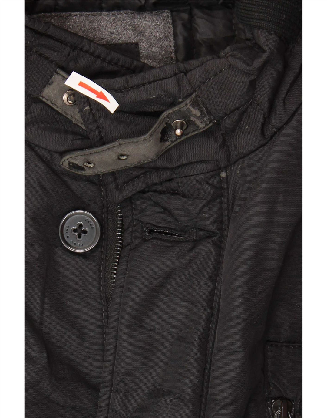Hugo Boss Mens Utility Jacket UK 54 2XL Black Polyamide