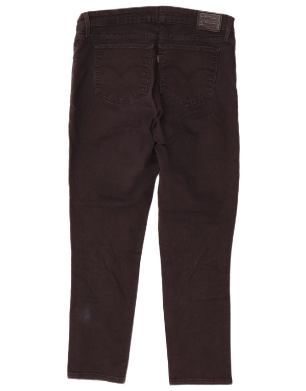 Levi's Womens Slim Jeans W32 L26 Black Cotton