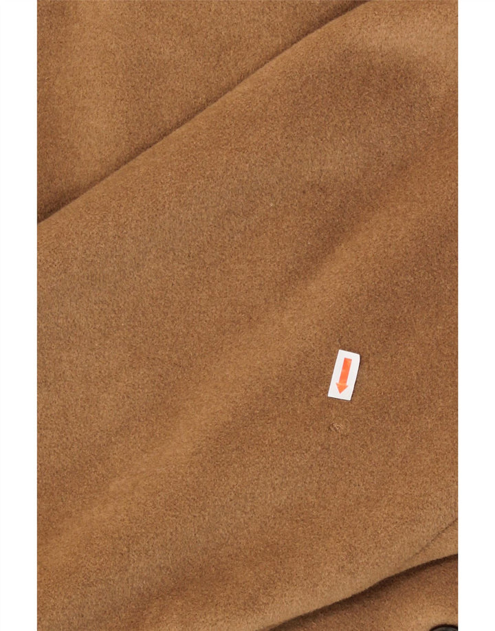 MARELLA Womens Overcoat UK 12 Medium  Brown Wool