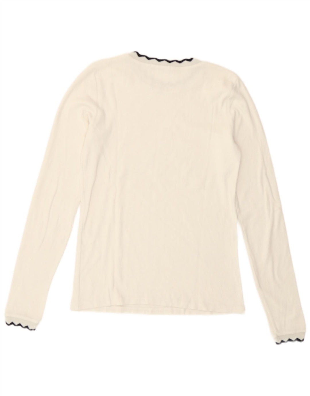 Zara Womens Crop Top Long Sleeve UK 12 Medium White