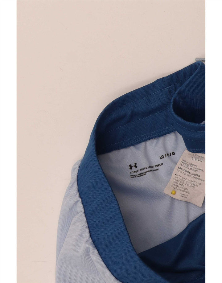 Under Armour Mens Sport Shorts Large Blue Colourblock Polyester