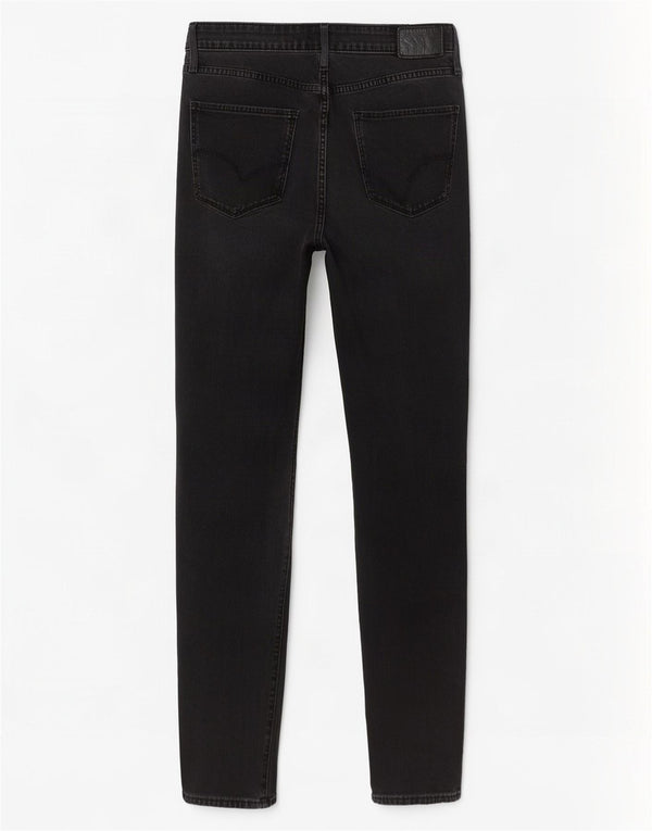 Levi's Womens 721 High Rise Skinny Jeans W30 L30 Grey Cotton