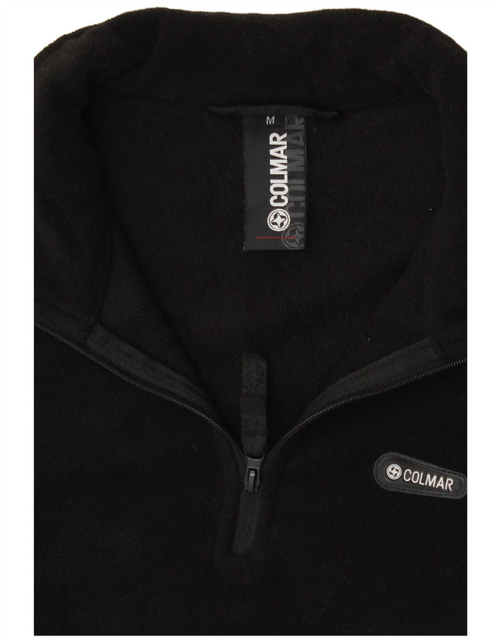 Colmar Womens Fleece Jumper UK 14 Medium Black Colourblock Polyester