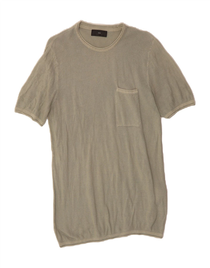 LIU JO Mens T-Shirt Top Medium Grey Cotton Vintage Liu Jo and Second-Hand Liu Jo from Messina Hembry 