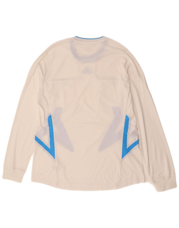 ADIDAS Mens Climacool Top Long Sleeve XL White Colourblock Polyester