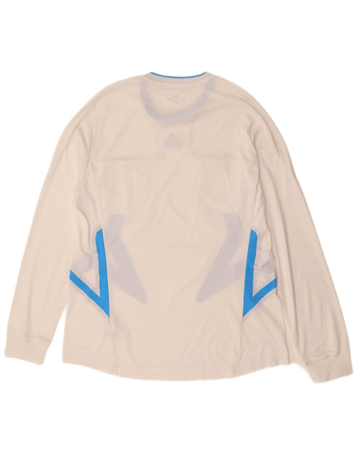 ADIDAS Mens Climacool Top Long Sleeve XL White Colourblock Polyester