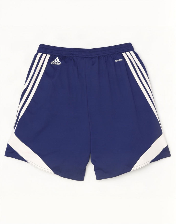 Adidas Mens Climalite Sport Shorts Medium Navy Blue Colourblock Polyester