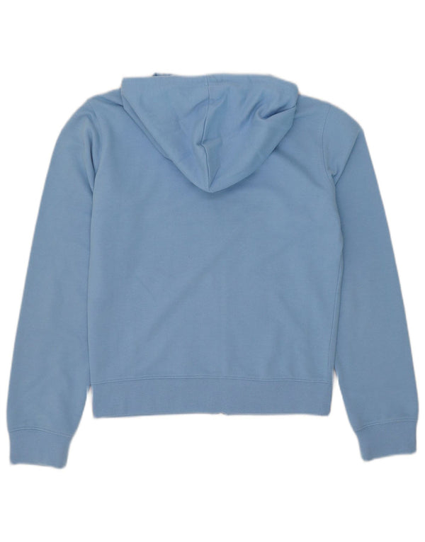 Reebok Womens Zip Hoodie Sweater UK 10 Small Blue Polyester