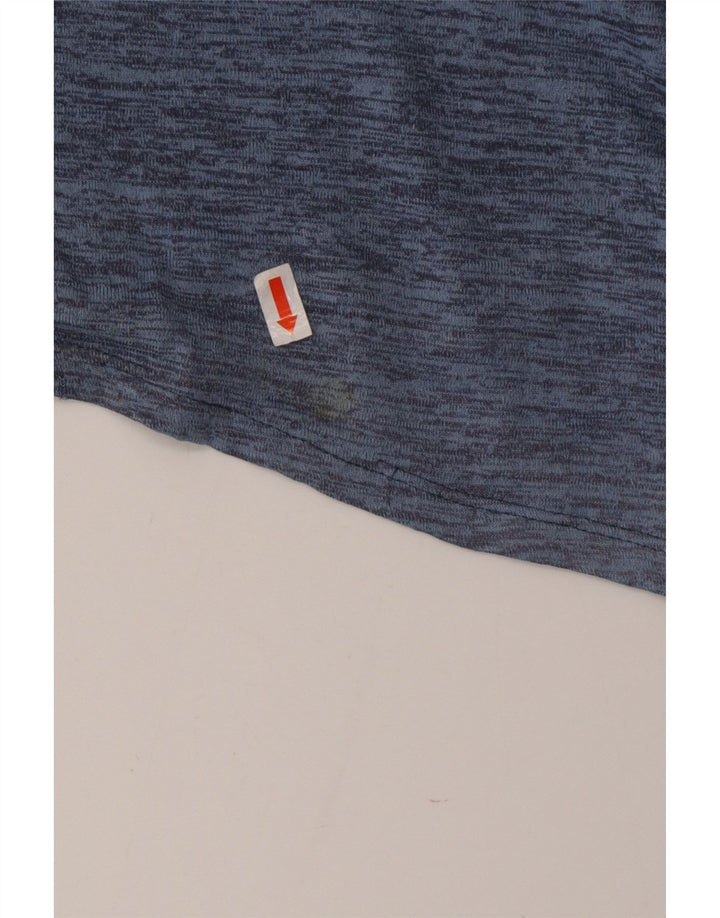 NIKE Mens Dri Fit T-Shirt Top XL Blue Flecked Polyester