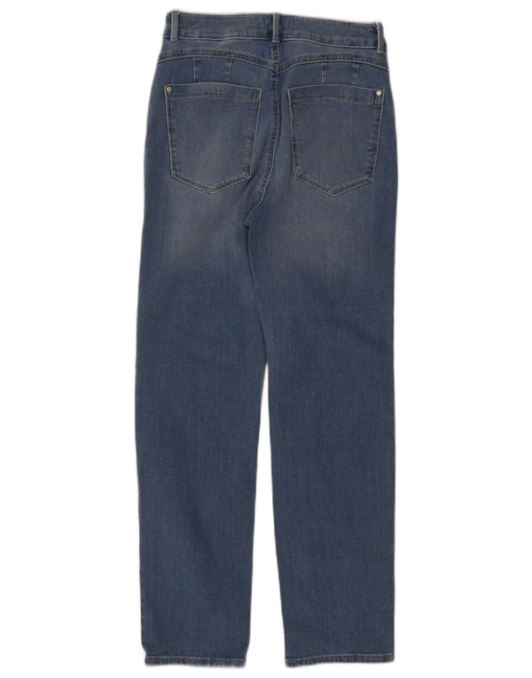 Marks & Spencer Womens Sienna Straight Jeans UK 10 Small W27 L27 Blue