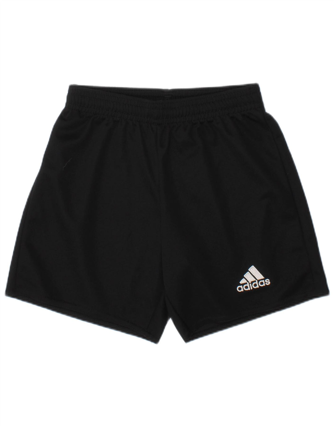ADIDAS Boys Climalite Sport Shorts 5-6 Years Black Polyester