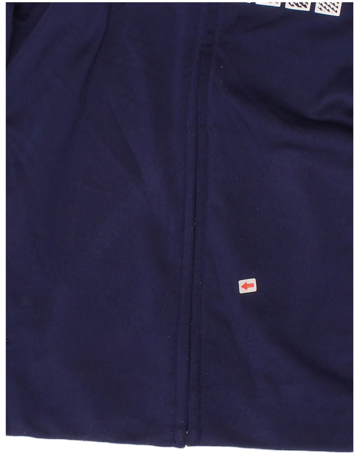 Puma Boys Graphic Tracksuit Top Jacket 7-8 Years Navy Blue Colourblock