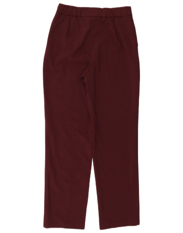 Marks & Spencer Womens Straight Casual Trousers UK 8 Small W28 L28 Brown