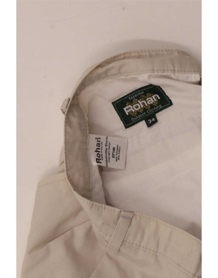 Rohan Mens Pegged Chino Shorts W34 Large Beige Polyester