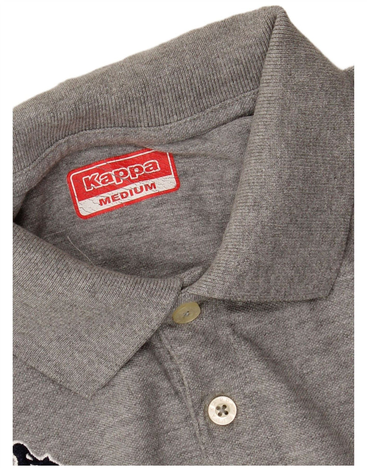 KAPPA Mens Polo Shirt Medium Grey Cotton