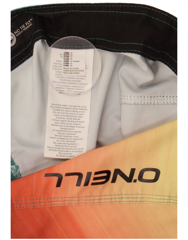 O'Neill Mens Swimming Shorts Medium  Multicoloured Colourblock Polyester