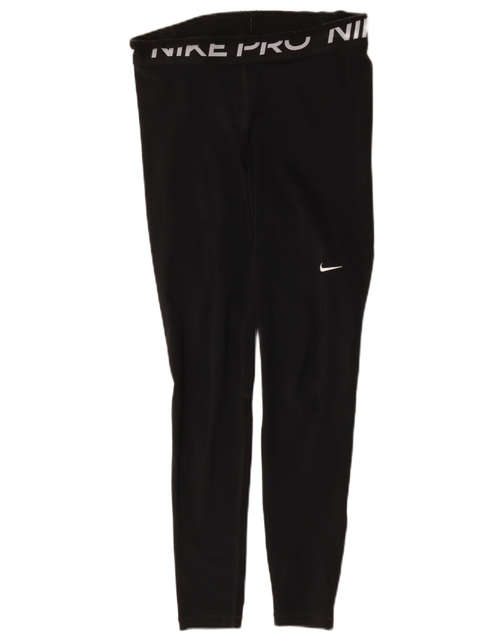Fila Womens Dri Fit Graphic Leggings UK 12 Medium  Black Polyester