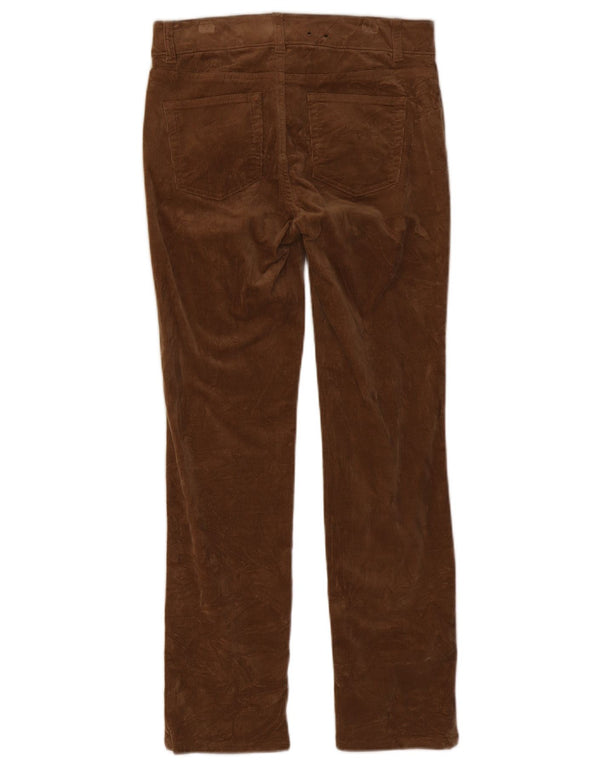 CHAPS Womens Petite Slim Corduroy Trousers US 4 Small W27 L28 Brown Cotton