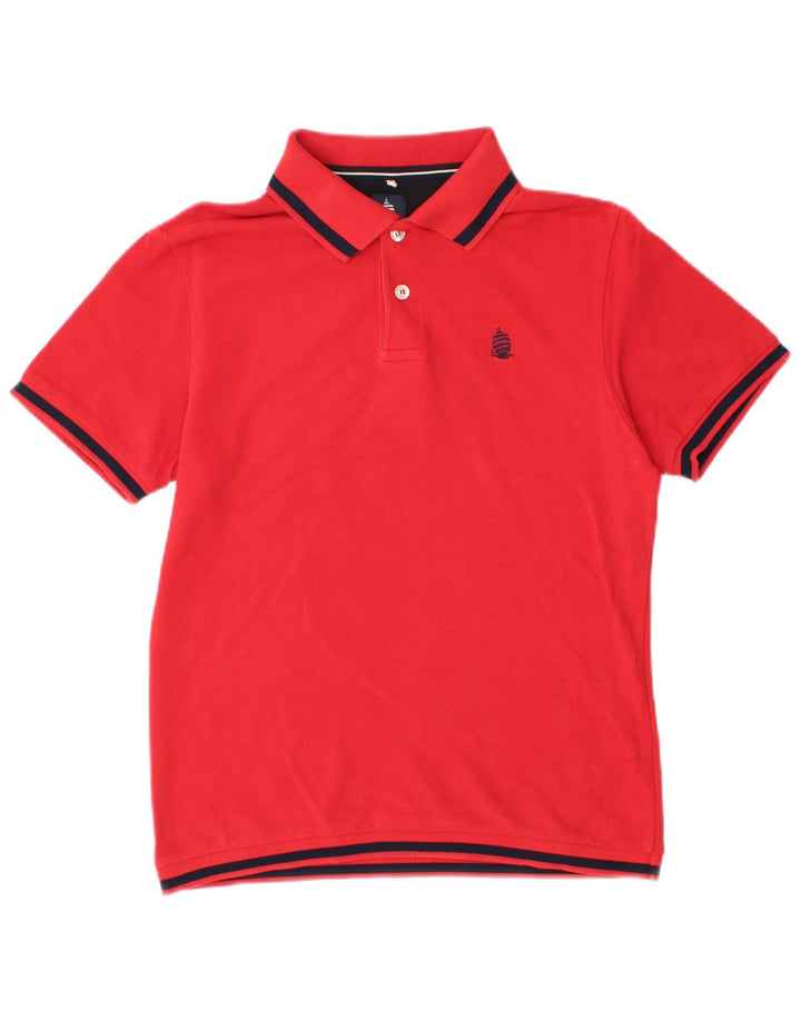 MARINA YACHTING Mens Slim Fit Polo Shirt Medium Red Cotton