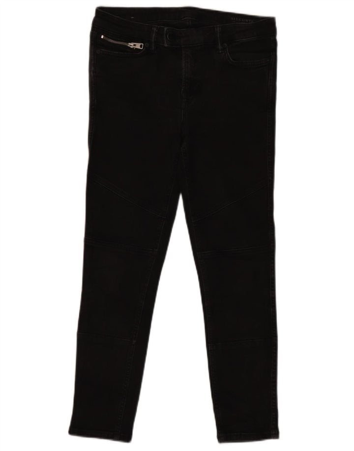ALL SAINTS Womens Slim Jeans W29 L26 Black Cotton