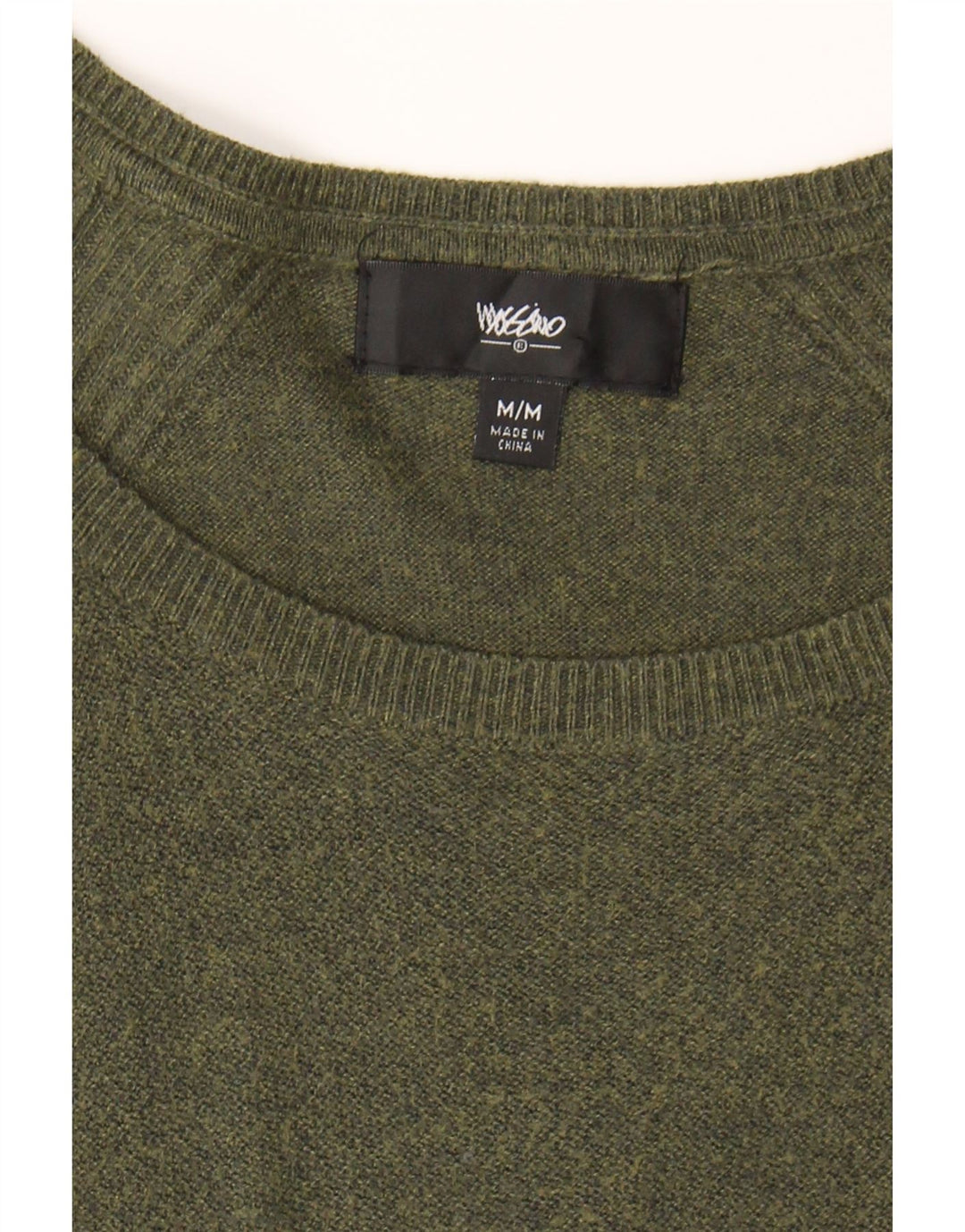 MOSSIMO Womens Boat Neck Jumper Sweater UK 12 Medium Green Nylon Vintage Mossimo and Second-Hand Mossimo from Messina Hembry 
