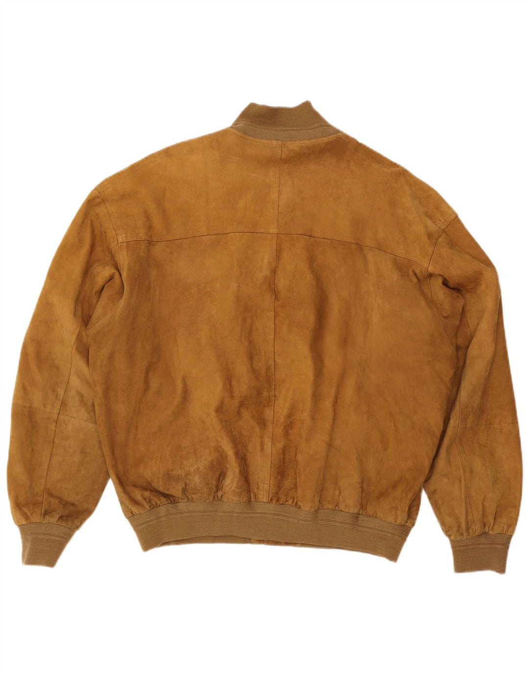 Conbipel Mens Suede Bomber Jacket IT 58 XL Brown Leather