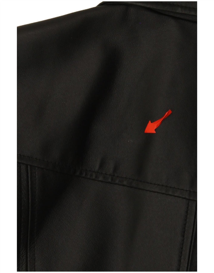Covington Womens Leather Jacket UK 14 Medium Black Leather