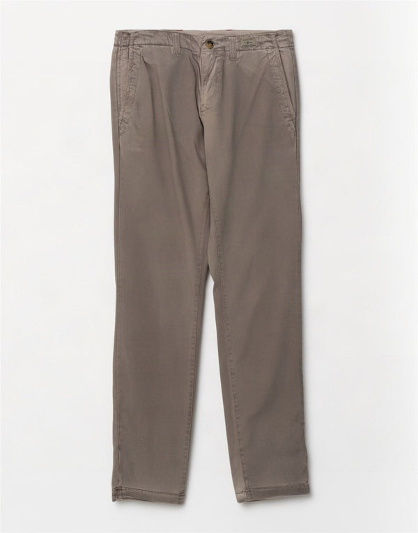 Tommy Hilfiger Mens Slim Chino Trousers W32 L32 Grey Cotton