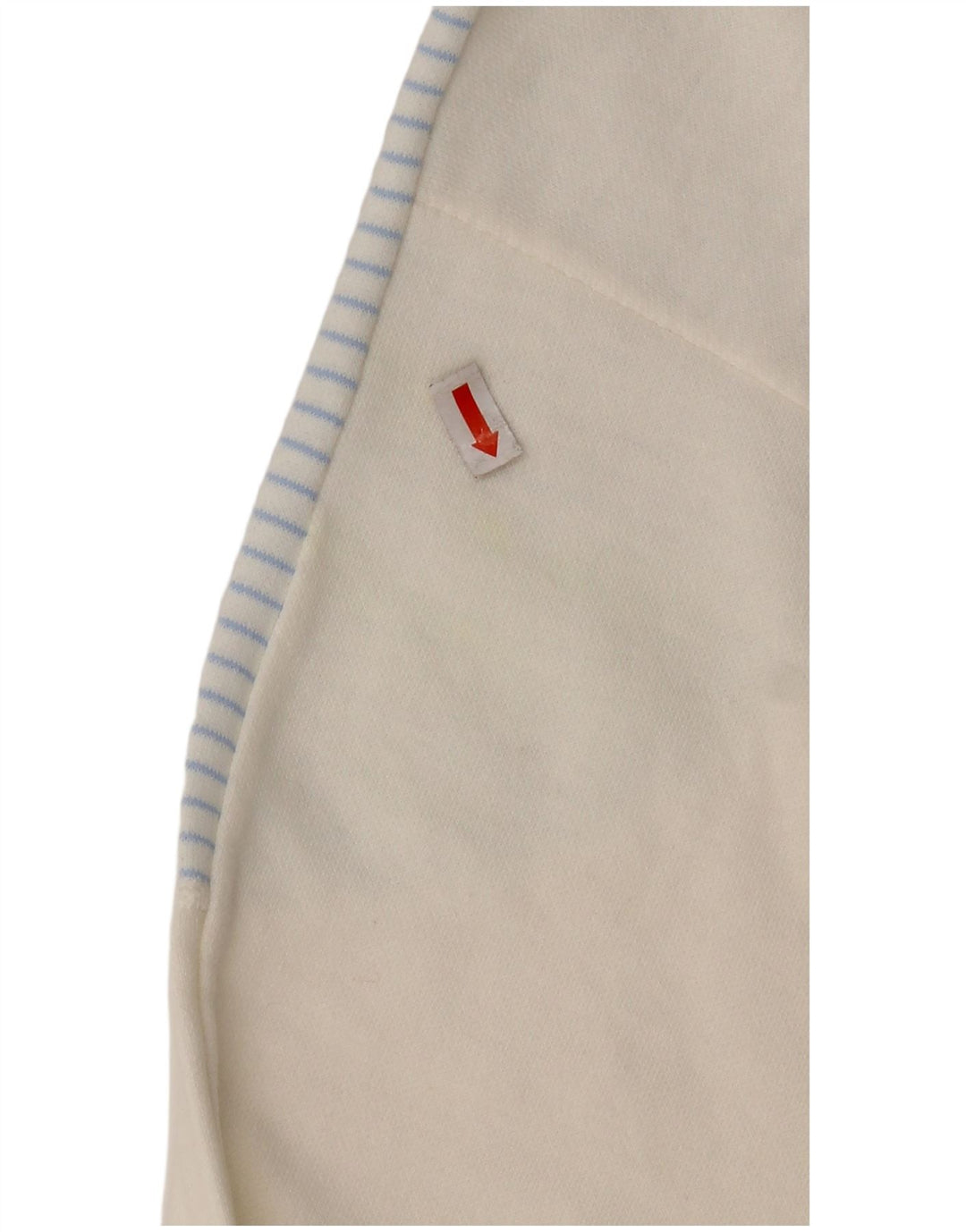 C&A Mens Sweatshirt Jumper IT 52/54 Large White Striped Cotton