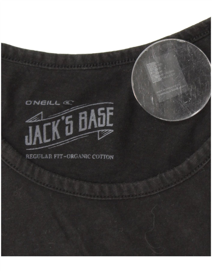 O'NEILL Mens Regular Fit Graphic Vest Top Small Black Cotton