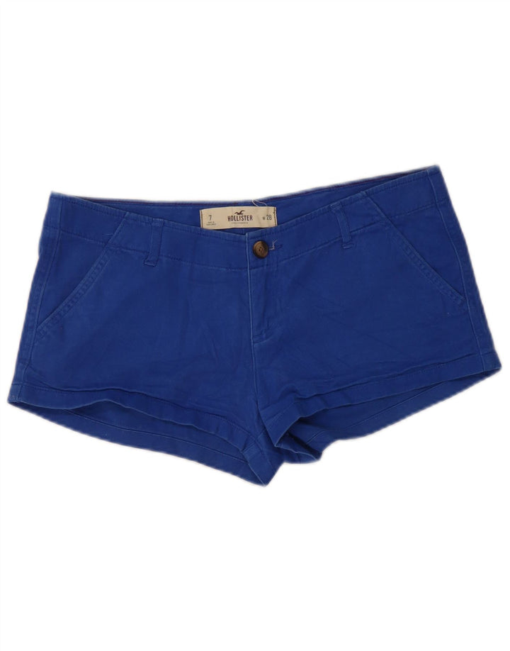 Hollister Womens Hot Pants US 7 Medium W28  Blue Cotton